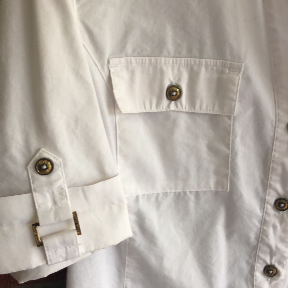 Anne Klein button down blouse-Large size - Picture 4 of 16